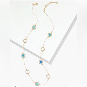 Talbots Enamel Station Necklace NWT